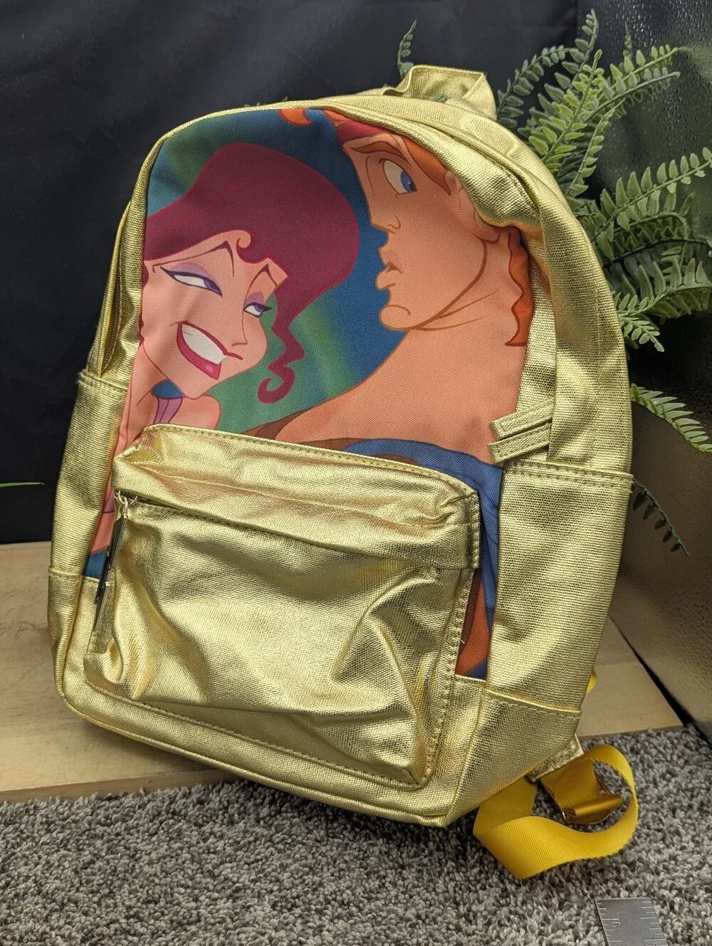 Disney Store Hercules Backpack Megara Pegasus Gold Metallic Oh My Disney Bag